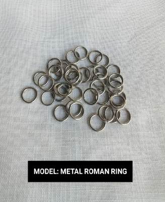 Roman Track Metal Ring