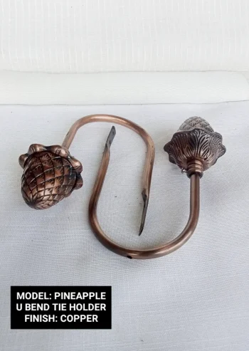 PINEAPPLE U BEND TIE HOLDER